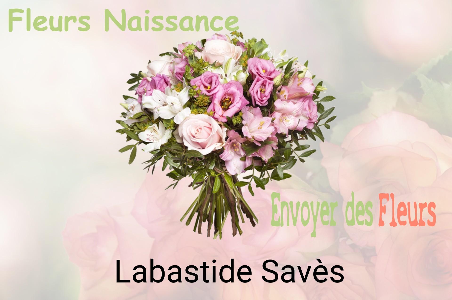 Bouquet de fleurs de naissance livré à Labastide-Savès